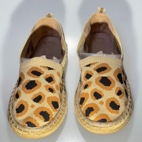 DELTAN Hensley Women's Leopard Print Espadrille Slip-On Shoes Textile Size 9M - Picture 2 of 11